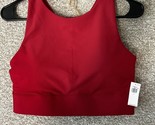 Old Navy Active PowerSoft Medium Support Sports Bra Red Size Large - $18.80