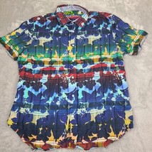 Robert Graham CUL DE SACK Print Short Sleeve Classic Shirt Size Xl - $66.76