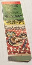 Country Kitchen Good Things to Eat Atlantic Blvd Long Beach CA Match Cover - £7.78 GBP