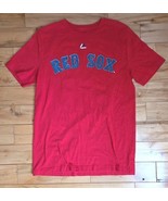 Boston Red Sox Dustin Pedroia 15 Red Tee Shirt Majestic Youth Sz L 14-16 - $11.99