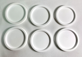 6 Tupperware #6378A White Round Replacement Lid Only Lot of SIX - £9.70 GBP