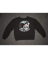 MTV World Tour Black Sweatshirt Size Juniors Medium 7-9  P43 - €17,05 EUR