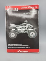 2008 Honda TRX400EX &amp; Sportrax 400EX Owners Manual - $14.82