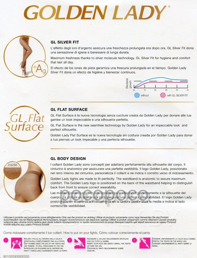 Collants Veloutés Golden Lady My Secret Cosmétique - 15 DEN - Neuf Avec étiquettes