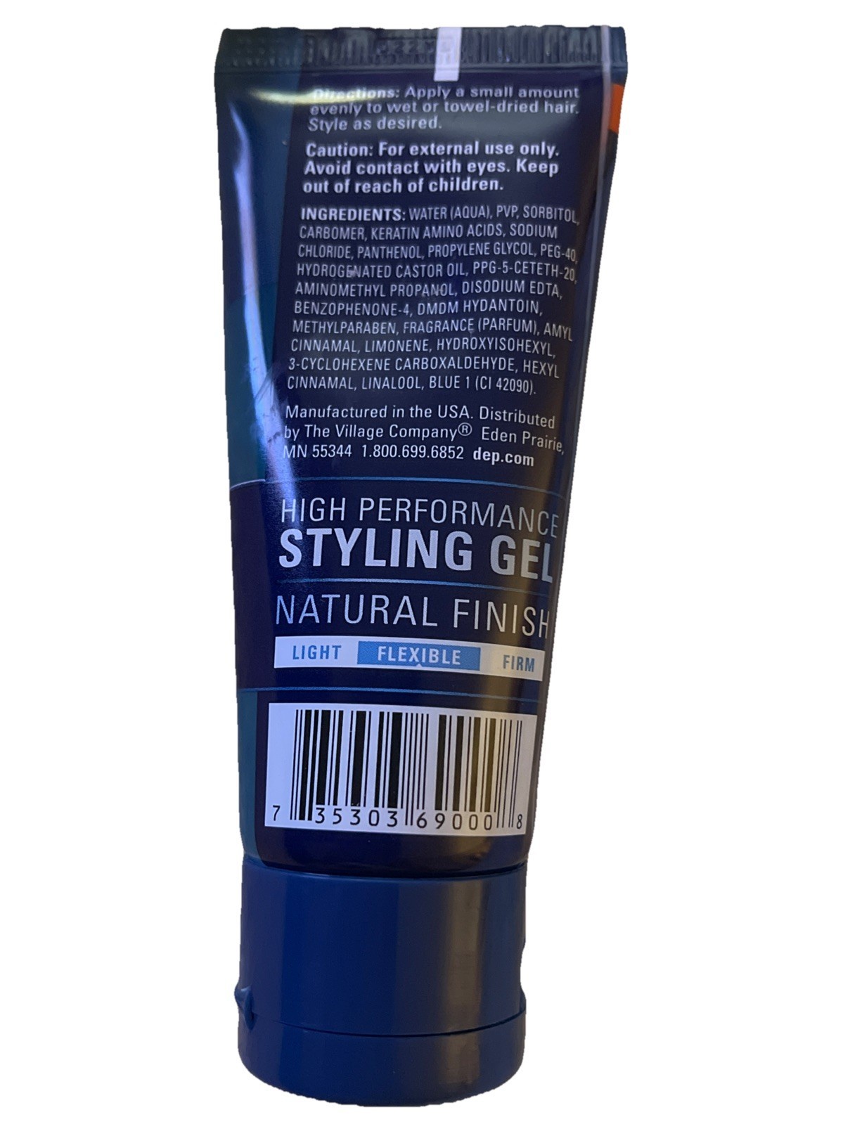 Dep Sport Flex Hold Hair Styling Gel Natural Finish Travel Size 2 oz Set of 2 Item image 3