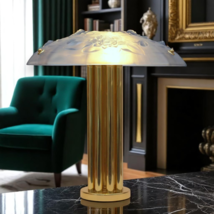 Design Lamp Light &quot; Blue Garden &quot; Desk Brass Lamp Berlin - $9,434.49 MXN