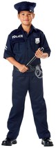 California Costumes - Kid&#39;s Police Costume - Medium (8-10) - Blue - Hall... - $31.66