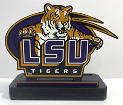 &quot;Lsu Tigers&quot; Licensed Shelia&#39;s Ncaa Football Wood PLAQUE/SIGN - £19.97 GBP
