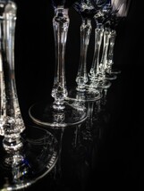 Faberge Regency Goblets in Cobalt  Blue Crystal image 12