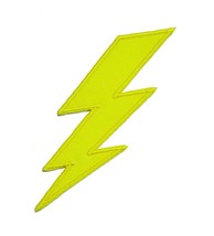 Lightning Bolt Applique Iron On Patch Thunder Storm Electricity - $4.25+