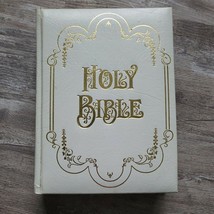 Holy Bible Catholic Family Life Edition Genuine White Leather. Gold Trim - $9.00