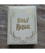 Holy Bible Catholic Family Life Edition Genuine White Leather. Gold Trim - £7.05 GBP
