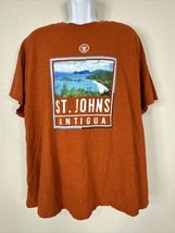 St Johns Antigua T Shirt Mens Size 2XL Dark Orange Gildan Heavy Short Sl... - $10.69