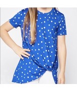 GTOG Girls Polka Dot Top Medium Age 9-10 Blue NWT - $20.00