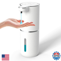 Automatic Touchless Liquid Soap Dispenser 400ml - USB Rechargeable, 4-Le... - $45.16