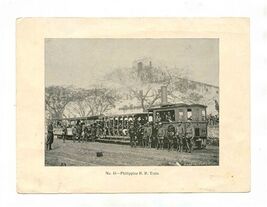 Philippines Railroad Train Philippine Islands 1900 Photogravure  - $17.82