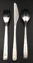 VTG British Airways Silverware Set Spoon Fork Knife Stainless Steel Shef... - £18.25 GBP