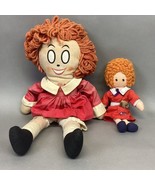 1967 Little Orphan Annie Plush &amp; 1977 Knickerbocker Orphan Annie with Sa... - $14.42 CAD
