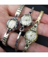 vintage womens ladies watch lot x3 Bulova Timex  Towncraft 10K rgp - $917.02 MXN