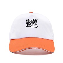 New Naughty By Nature Rap Hip Hop Music Logo Mens White Baseball Cap Adjustable - £153.17 GBP