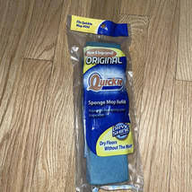 Original Quickie Automatic Sponge Mop Refill Blue Dry Shine Fit Mop #050 - £13.14 GBP