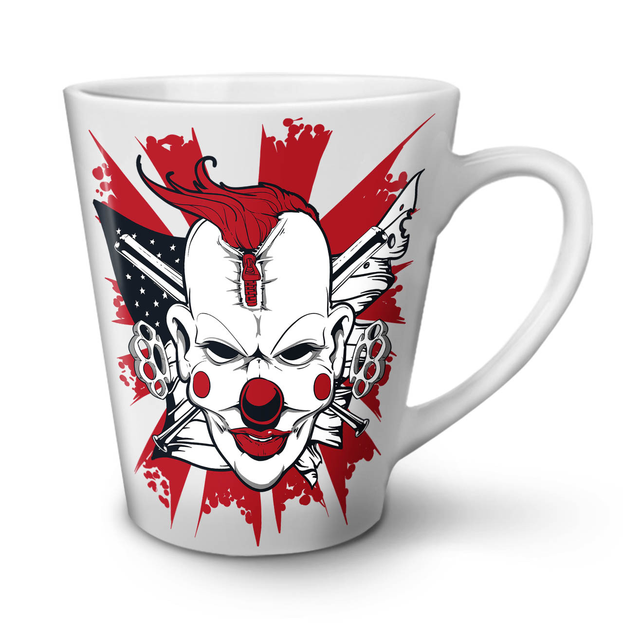 Primary image for Clown Scary Evil Horror NEW White Tea Coffee Latte Mug 12 17 oz | Wellcoda