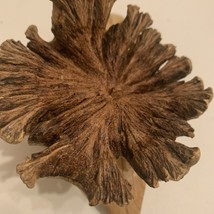 Antique hand-made mushroom wooden sculpture - £29.77 GBP