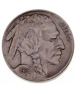 1930-S 5C Buffalo Nickel En Au État, Beau Léger Gris Couleur - $1,391.29 MXN