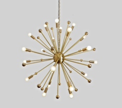 Brass Pendant light A Dazzling Mid-century Sputnik Chandelier - £345.23 GBP