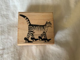 Kliban cat in heels rubber stamp vintage rare - £14.50 GBP