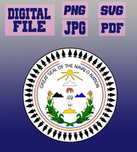 svg/png/jpg/pdf The Great Seal Of The Navajo Nation cut file for Cricut ... - $2.99