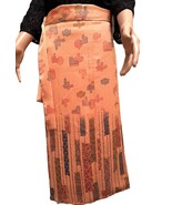 Visiting kimono wrap skirt, one size fits many Beautiful,Sarasa pattern,... - $1,972.67 MXN