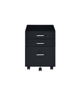 Tennos Cabinet, Black &amp; Chrome Finish - $3,955.71 MXN