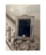 French garland photo frame, ornate Napoleonic hallmarked sterling silver - $220.50