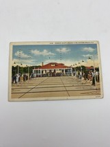 Vtg Lithograph Postcard Peabody Shuffleboard Club Daytona Beach Florida 1940 - £4.75 GBP