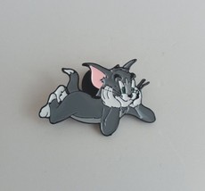 New Tom &amp; Jerry Tom Laying Down Cartoon Enamel Lapel Hat Pin - $6.92