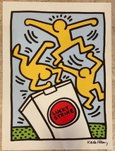 Keith Haring &quot; Lucky Streik &quot; Giclee Auf Papier - £335.45 GBP