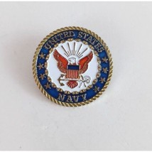 Vintage United States Navy Eagle &amp; Shield Lapel Hat Pin - £6.61 GBP