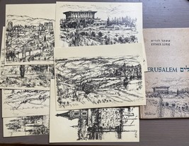 Cartoline d&#39;epoca Israele di Esther Lurie Gerusalemme 1973 - $20.28