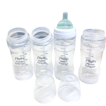 Clear Playtex Baby Nurser Drop Ins 4 Tilt Bottles 1 Nipple 2013 Uses liners - $45.19