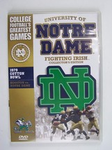Notre Dame vs Houston Cougars Jan 1979 The Cotton Bowl DVD Greatest Games - £30.53 GBP