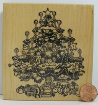 Christmas Rubber Stamp PSX K-370 Christmas Tree 4X4&quot;   B8Z - £6.28 GBP