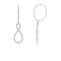ANGARA Lab-Grown 0.37 Ct Diamond Infinity Twist Drop Earrings in 14K Sol... - £700.17 GBP