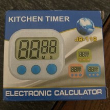Kitchen Timer JS118 Electronic  Calculator - £11.24 GBP