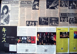 KISS ~ Eighteen (18) Color and B&amp;W Vintage ARTICLES from 1978-1984 ~ Clippings - £5.88 GBP