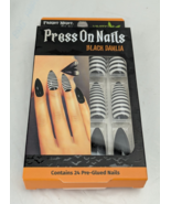 Fright Night by Ardell Halloween Pre-Glued Press On Nails - 24 Ct Black ... - $10.88
