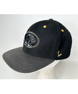 Missouri Tigers Mizzou OSFA Zephyr SnapBack Hat Black Gray Yellow  - £19.43 GBP