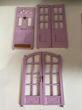 Lot Fisher Price Loving Family Twin Time Doll House Replacement parts doors - £20.89 GBP