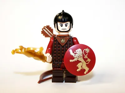 PWS Lannister Archer Knight Game Thrones Soldier Building Minifigure Bri... - £6.99 GBP