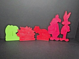 5 Cookie Cutters Spiny Koopa Troopa Bugs Bunny Sylvester Michaelangelo Used (P) - £14.27 GBP